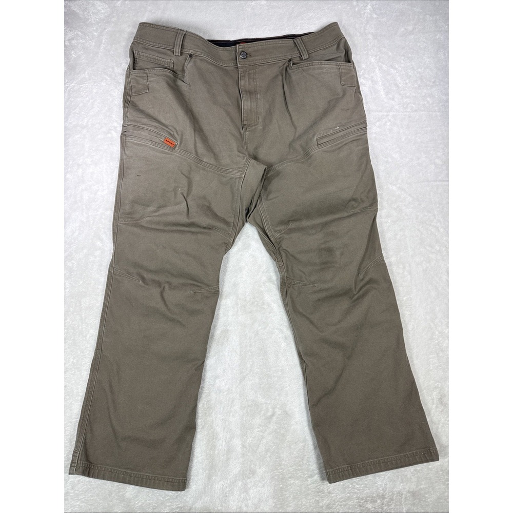 BRUNT The Martin Pant 40X30 Brown Work Pants Utility Stretch Canvas Workwear